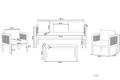 Columbero Loungegrupp Utomhus 5-sits