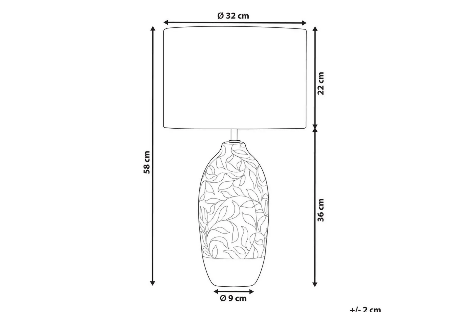 Cominai Bordslampa 58 cm E27