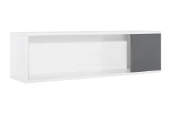 Concept Vägghylla Vit/Mörkgrå