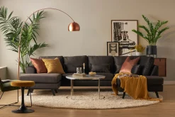 Copenhagen Compact 4-sits Högervänd U-formad Large Soffa med Divan och Schäslong i Sammet