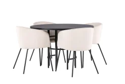 Copenhagen Matgrupp 115 cm Rund med 4 Berit stolar