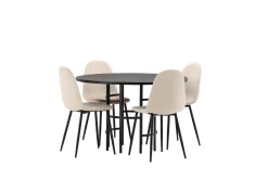Copenhagen Matgrupp 115 cm Rund med 4 Polar stolar