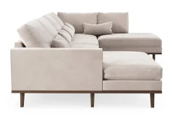 Copenhagen 5-sits Högervänd U-formad Large Soffa med Divan och Schäslong i Sammet