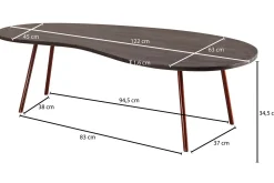 Corkrean Soffbord 122 cm Njurformat