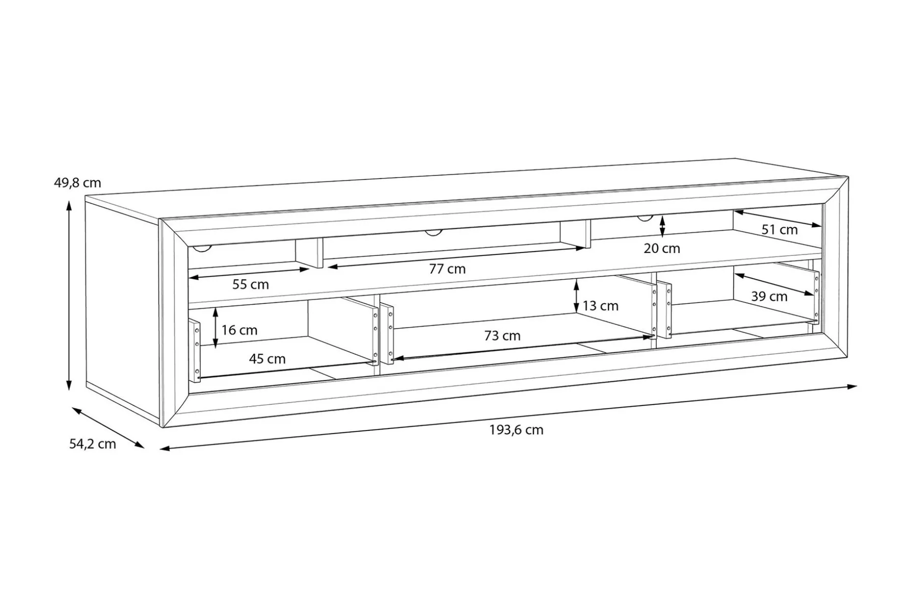 Corlius Tv-bänk 194 cm