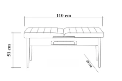 Corralez Bänk 51 cm
