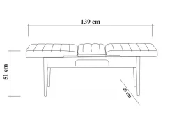 Corralez Bänk 51 cm