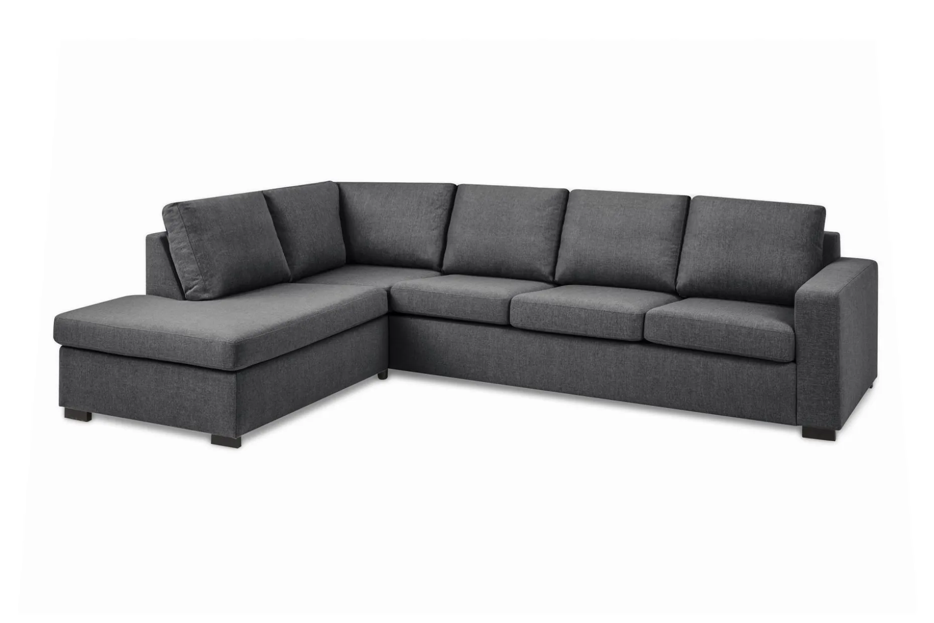 Crazy Limited Edition 4-sits Vänstervänd L-formad Schäslongsoffa i Tyg
