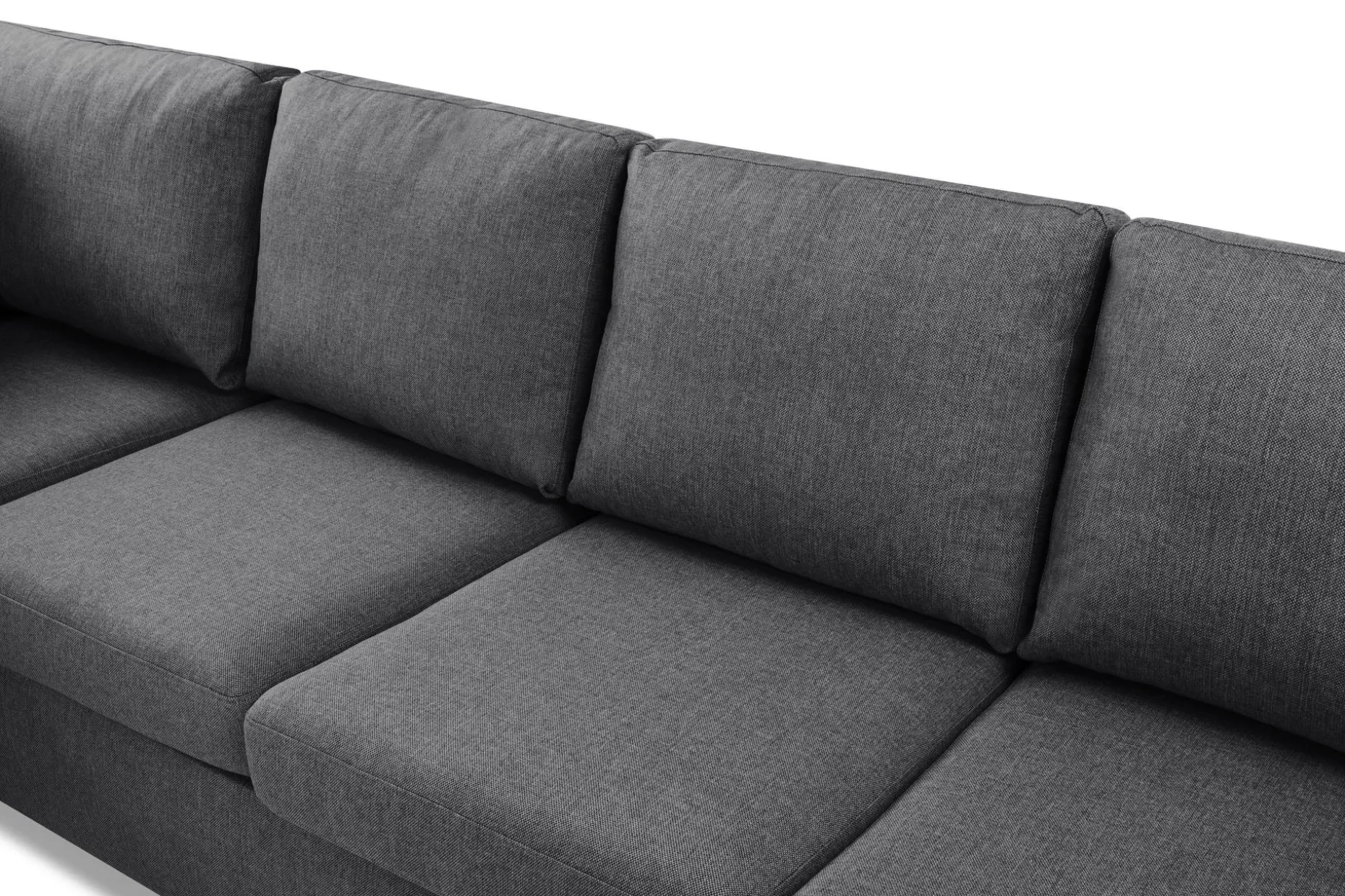 Crazy Limited Edition 4-sits Vänstervänd L-formad Schäslongsoffa i Tyg