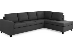 Crazy 4-sits Högervänd L-formad Schäslongsoffa i Tyg