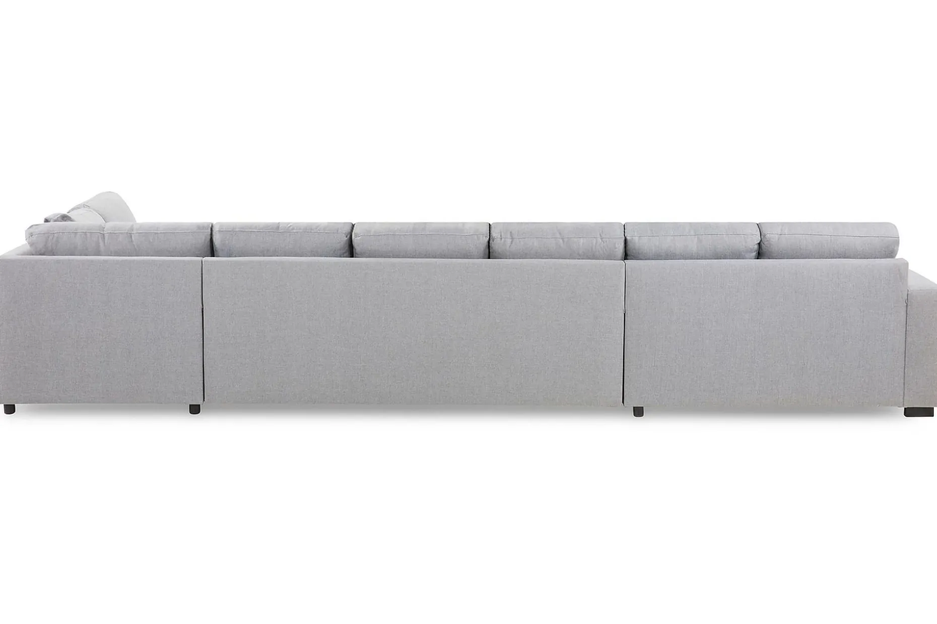 Crazy 6-sits Högervänd U-formad XX-Large Soffa med Divan och Schäslong i Tyg