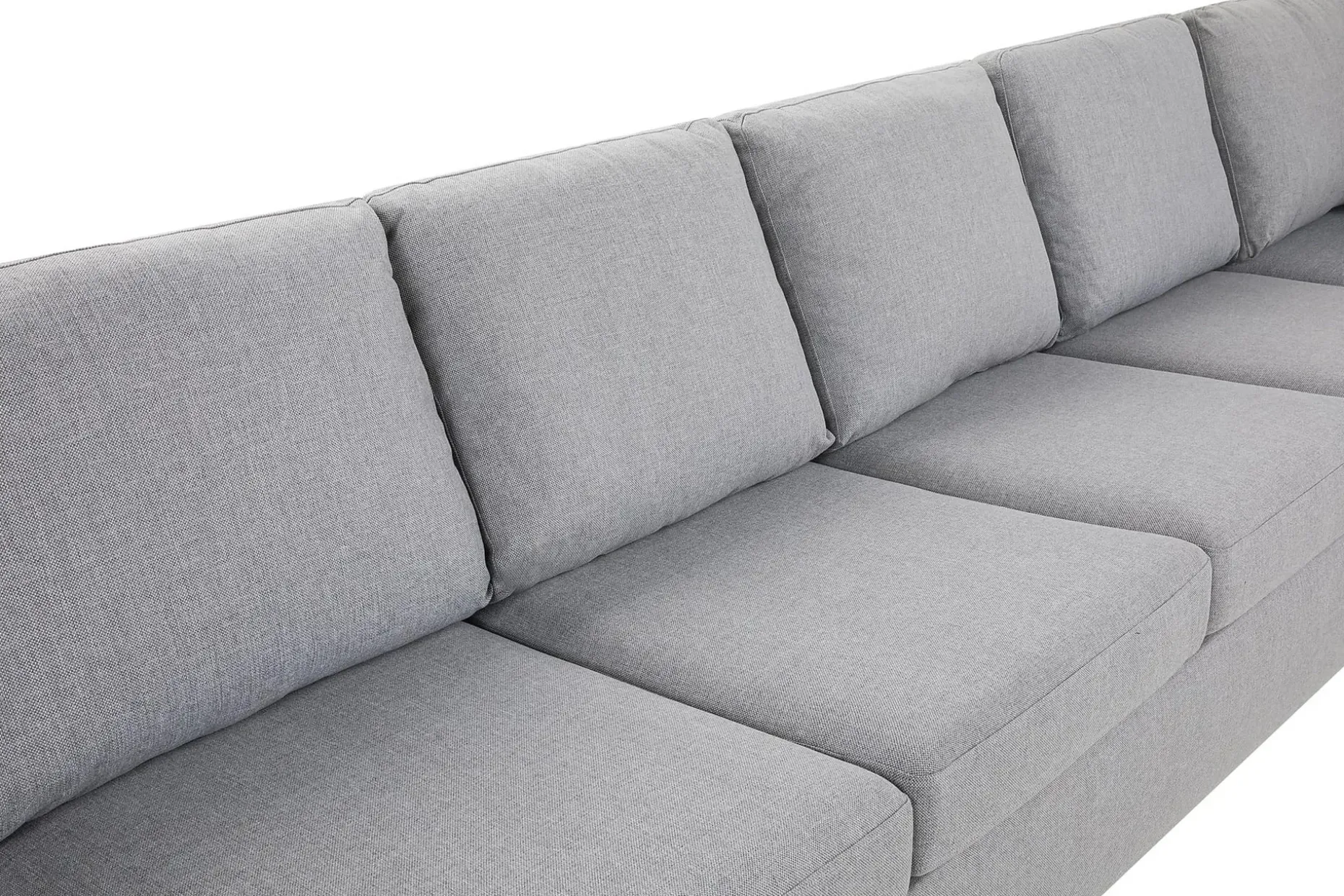 Crazy 6-sits Högervänd U-formad XX-Large Soffa med Divan och Schäslong i Tyg