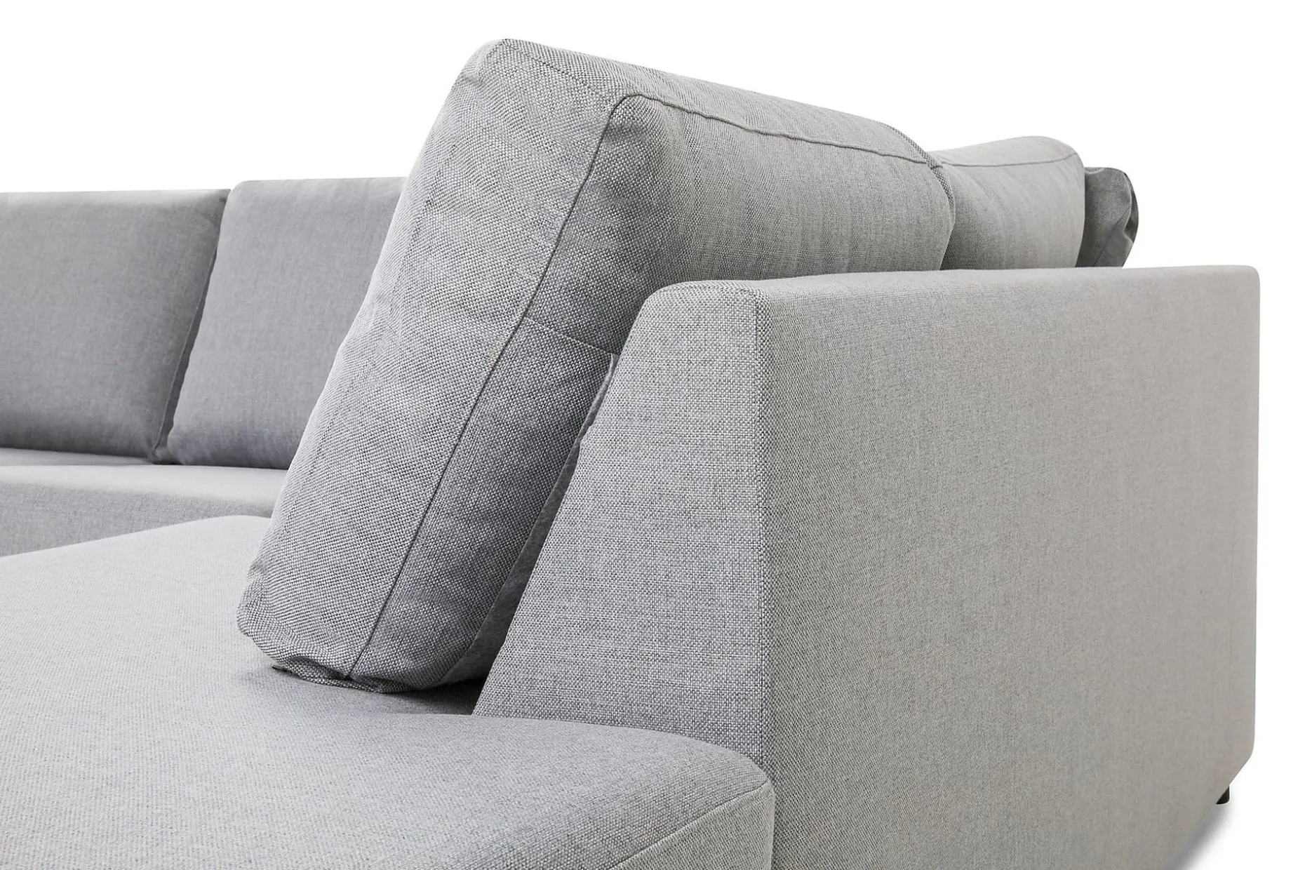 Crazy 6-sits Högervänd U-formad XX-Large Soffa med Divan och Schäslong i Tyg
