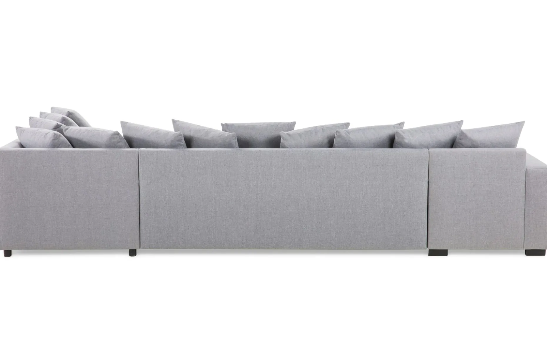 Crazy 5-sits Högervänd U-formad X-Large Soffa med Divan och Schäslong i Tyg inkl Kuvertkuddar