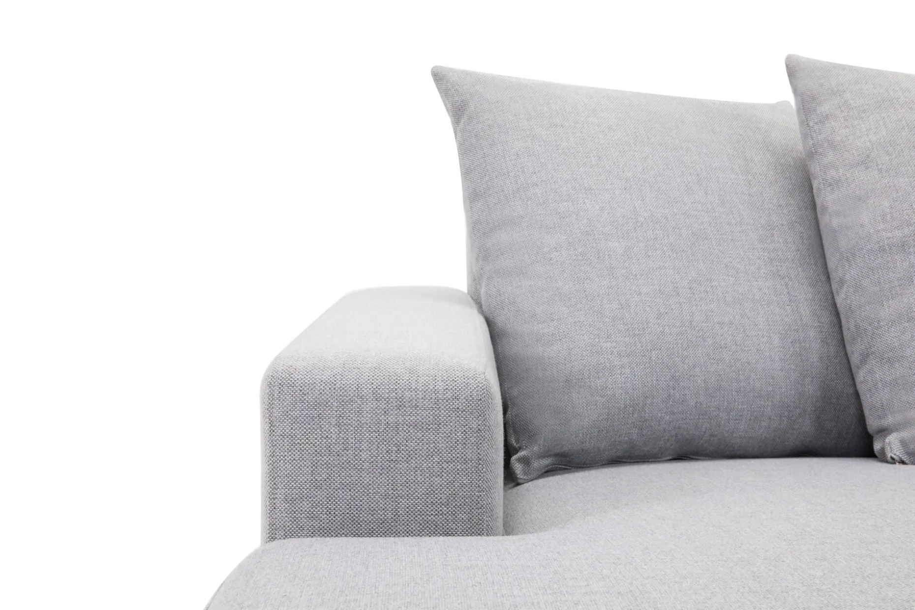 Crazy 5-sits Högervänd U-formad X-Large Soffa med Divan och Schäslong i Tyg inkl Kuvertkuddar