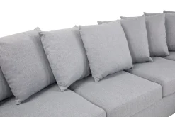 Crazy 5-sits Högervänd U-formad X-Large Soffa med Divan och Schäslong i Tyg inkl Kuvertkuddar