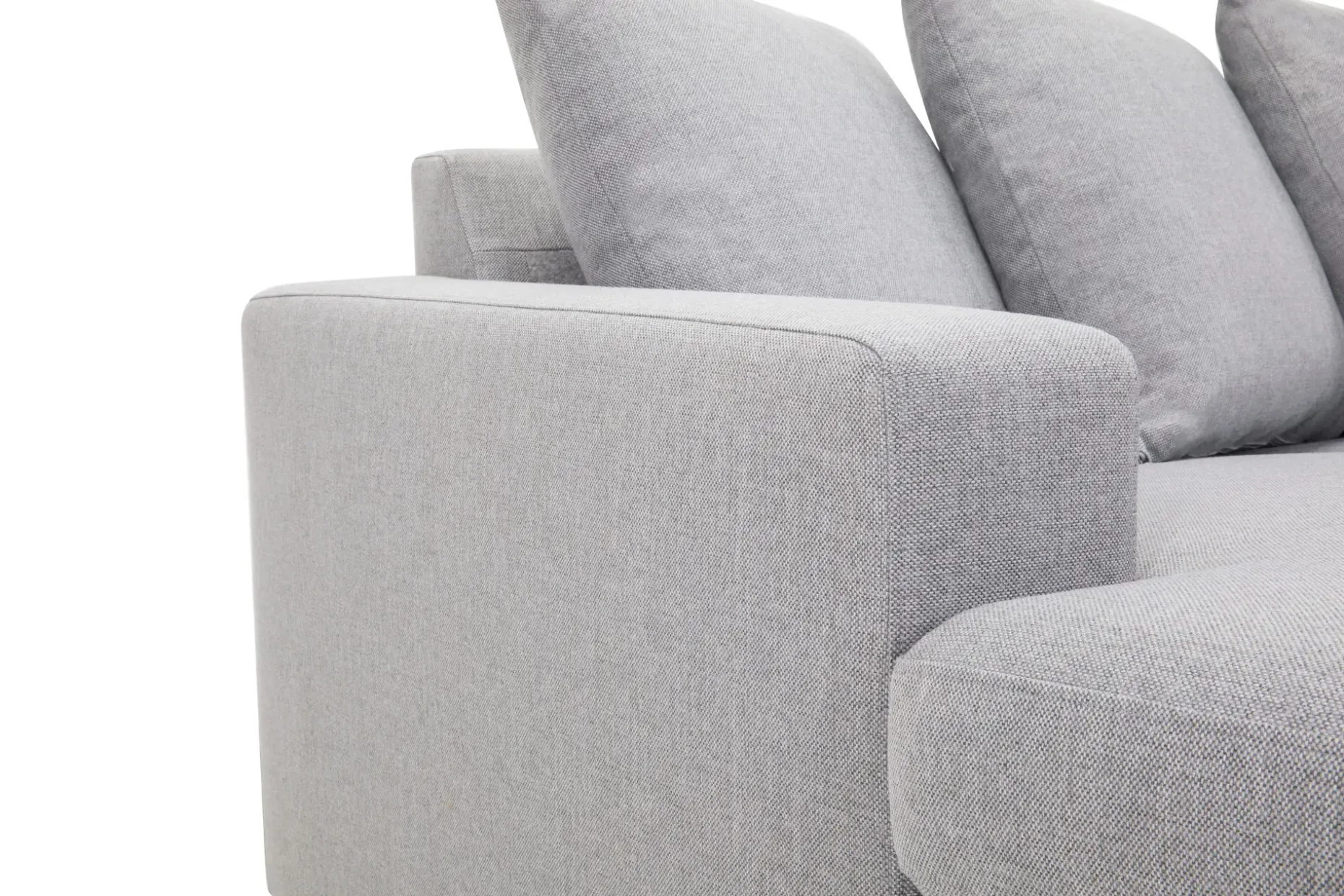 Crazy 5-sits Högervänd U-formad X-Large Soffa med Divan och Schäslong i Tyg inkl Kuvertkuddar