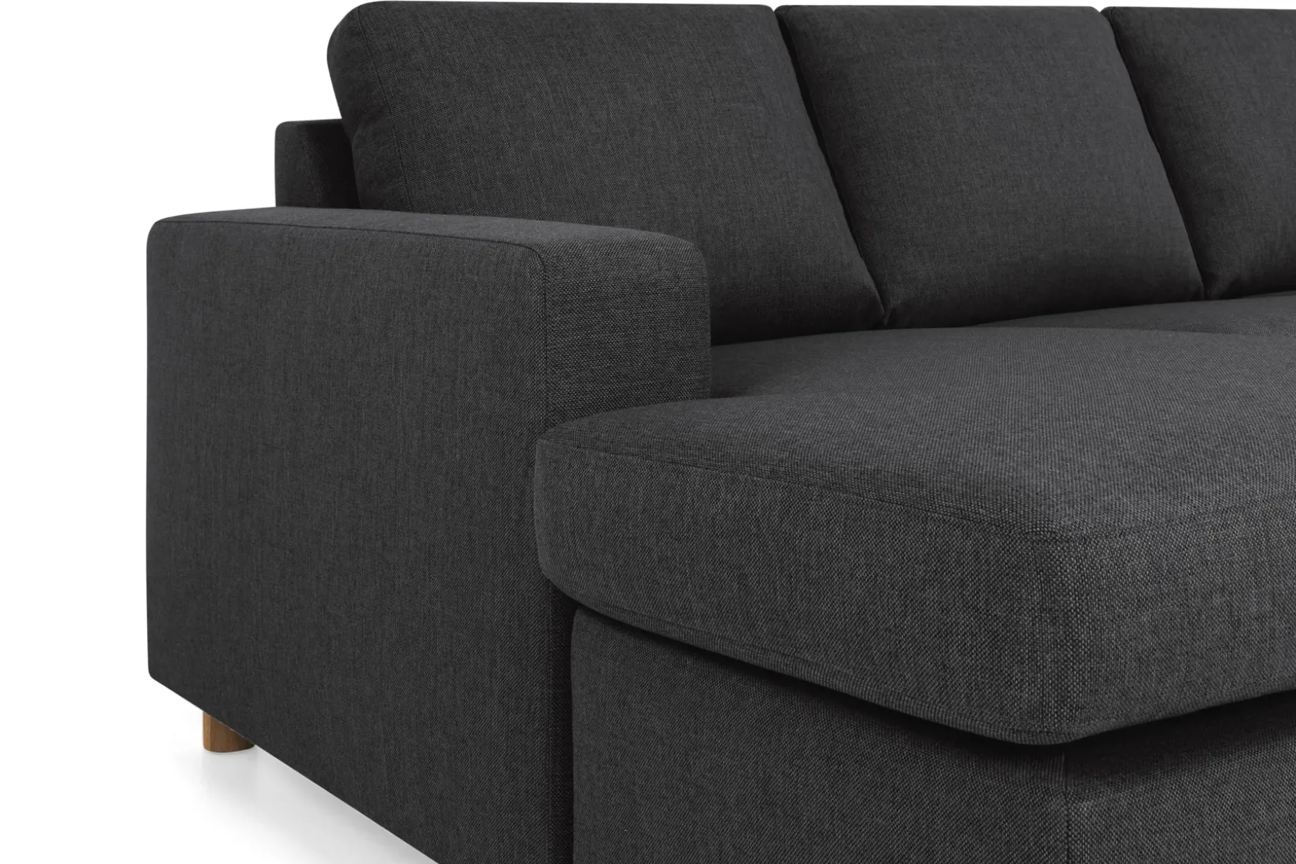 Crazy 5-sits Högervänd U-formad X-Large Soffa med Divan och Schäslong i Tyg