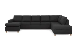 Crazy 5-sits Högervänd U-formad X-Large Soffa med Divan och Schäslong i Tyg