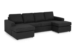 Crazy 4-sits U-formad Soffa med dubbeldivan i Tyg