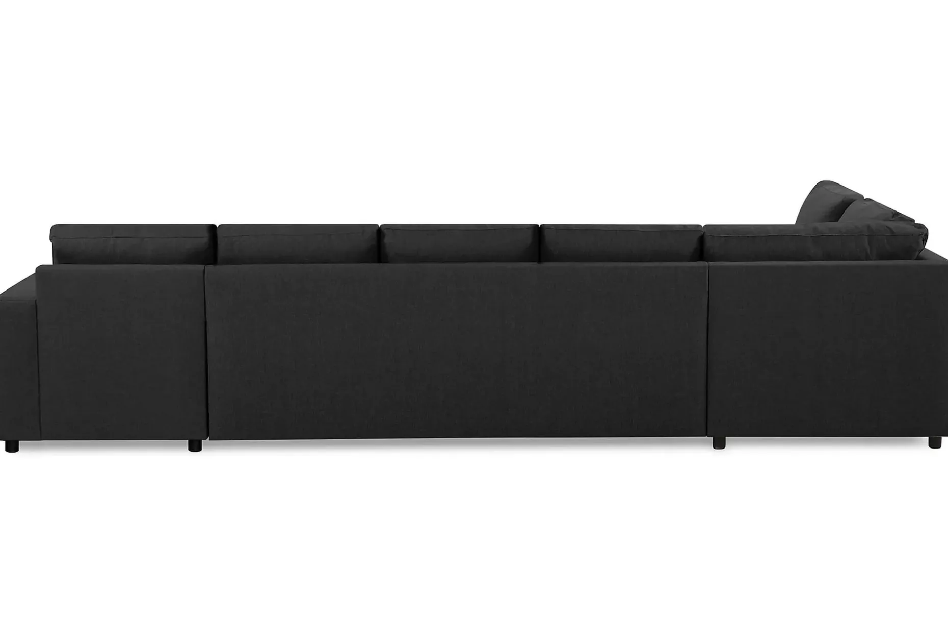 Crazy 5-sits Vänstervänd U-formad X-Large Soffa med Divan och Schäslong i Tyg