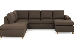 Crazy 4-sits Vänstervänd U-formad Large Soffa med Divan och Schäslong i Tyg