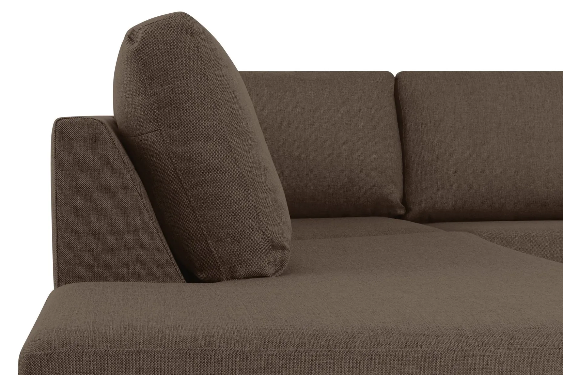 Crazy 4-sits Vänstervänd U-formad Large Soffa med Divan och Schäslong i Tyg