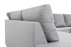 Crazy 4-sits Vänstervänd U-formad Large Soffa med Divan och Schäslong i Tyg