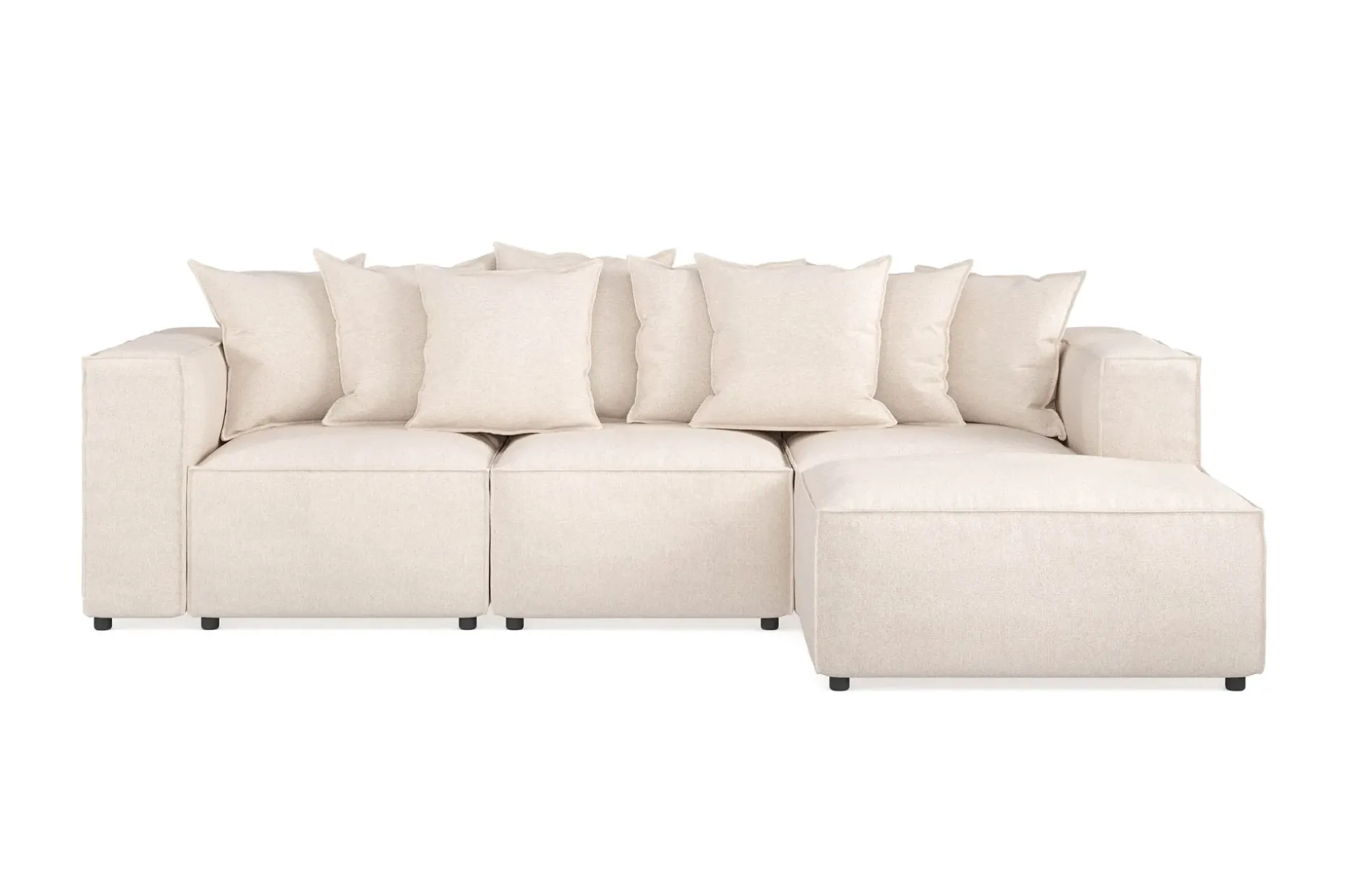 Cubo 4-sits Djup Modulsoffa med Divan i Tyg