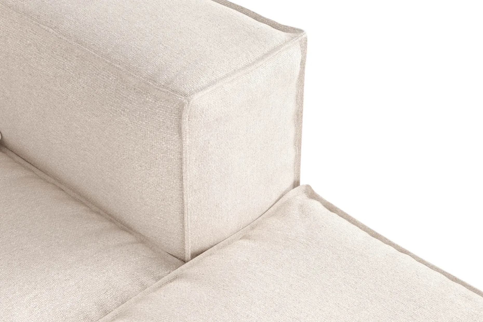 Cubo 4-sits Djup Modulsoffa med Divan i Tyg