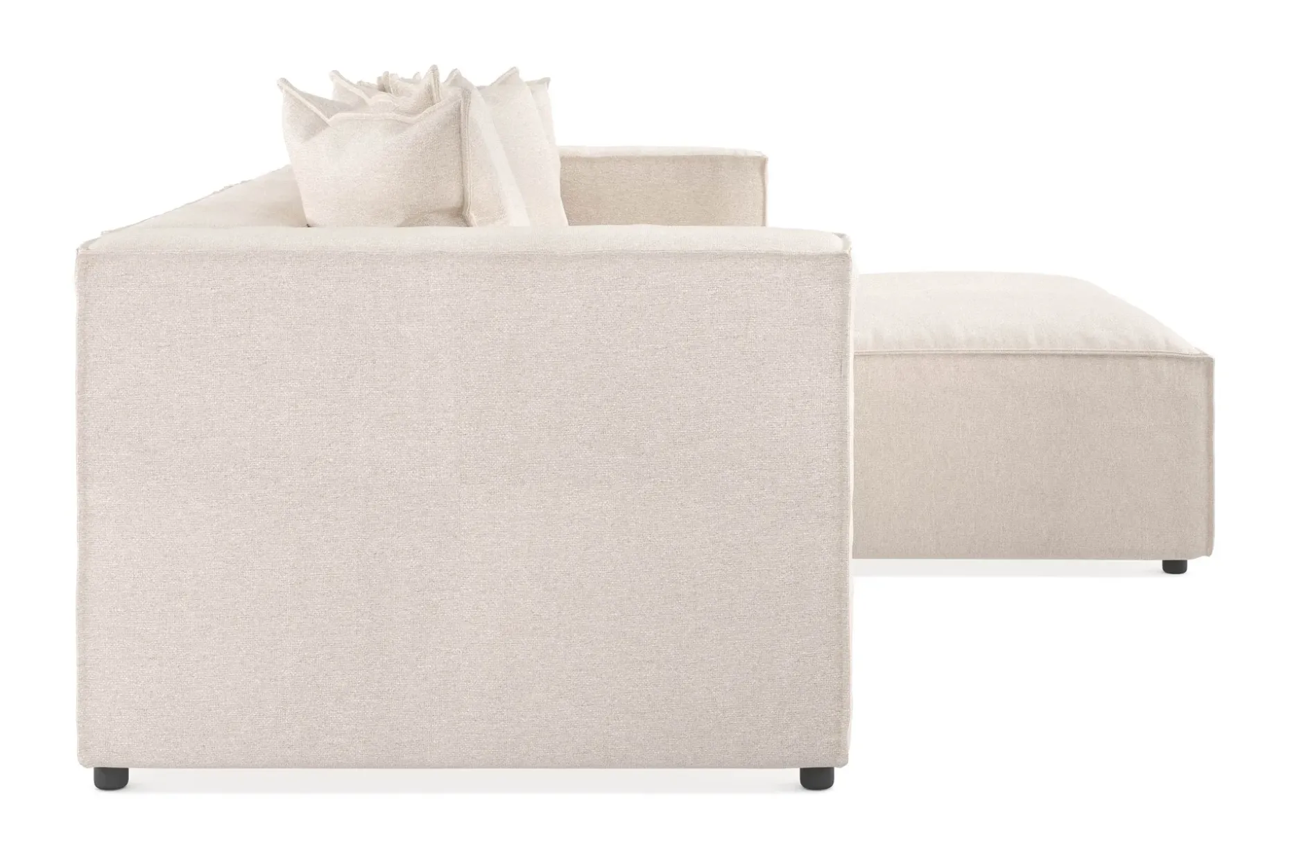 Cubo 4-sits L-formad Djup Modulsoffa med Divan i Tyg