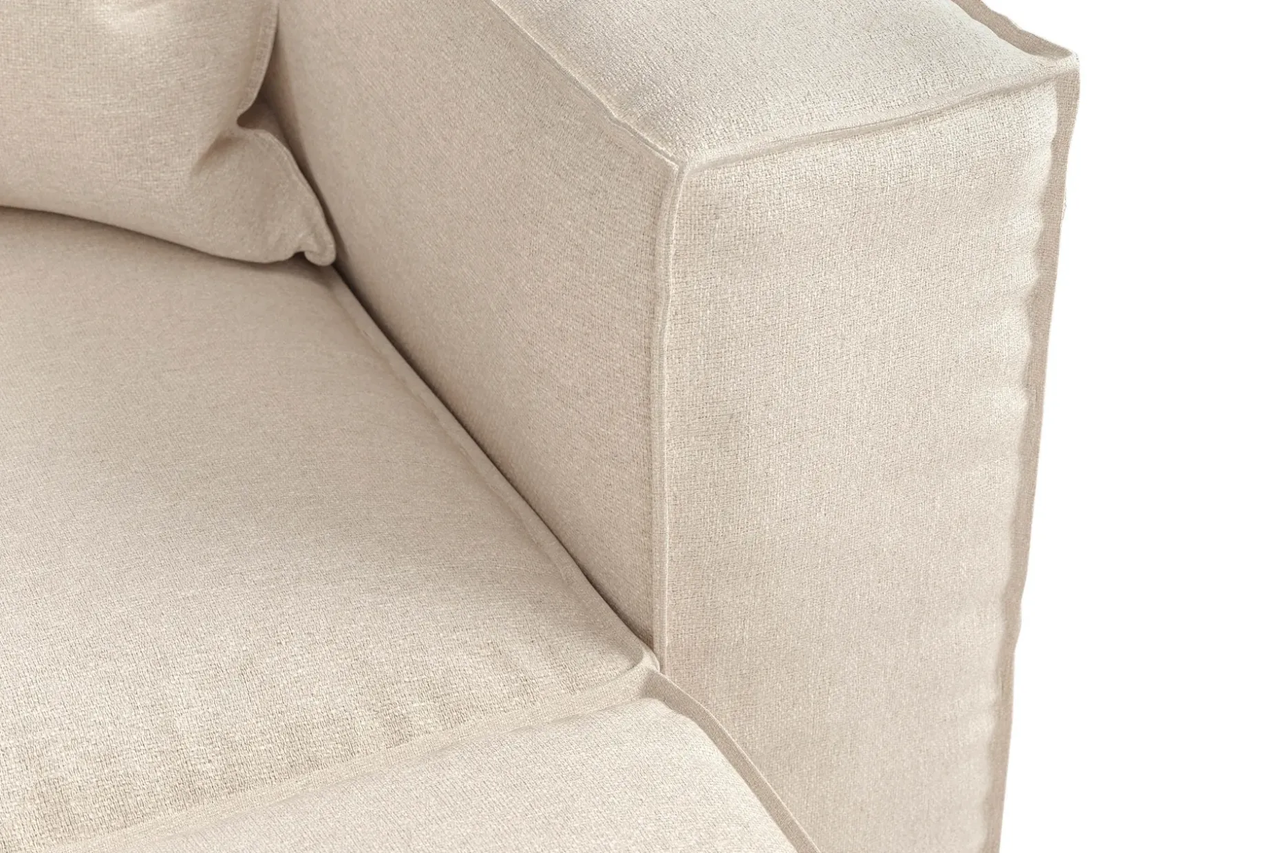 Cubo 4-sits L-formad Djup Modulsoffa med Divan i Tyg