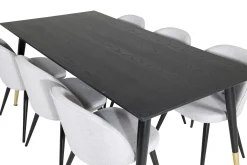 Daicy Matbord 180 cm med 6 st Sedavi Matstol