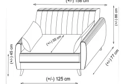 Dalima Bäddsoffa 2-sits