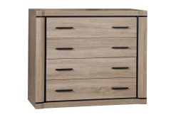 Dallas Skänk 107x43,5x91 cm LED-belysning