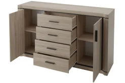 Dallas Skänk 157x43,5x91 cm LED-belysning