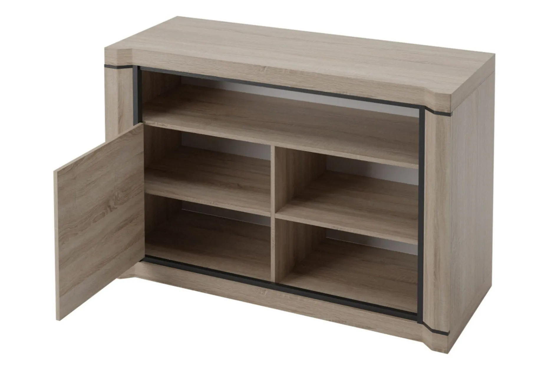 Dallas TV-bänk 107x48x72 cm LED-belysning