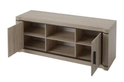 Dallas TV-bänk 137x44x53 cm LED-belysning