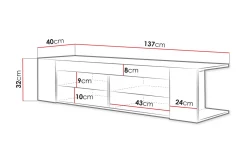 Davalos TV-bänk 137 cm