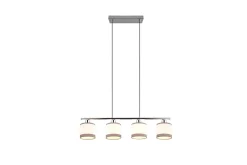 Davos Taklampa 4L E14 krom/ vit
