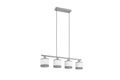 Davos Taklampa 4L E14 krom/ vit
