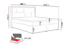 Deco Kontinentalsäng 180x215cm