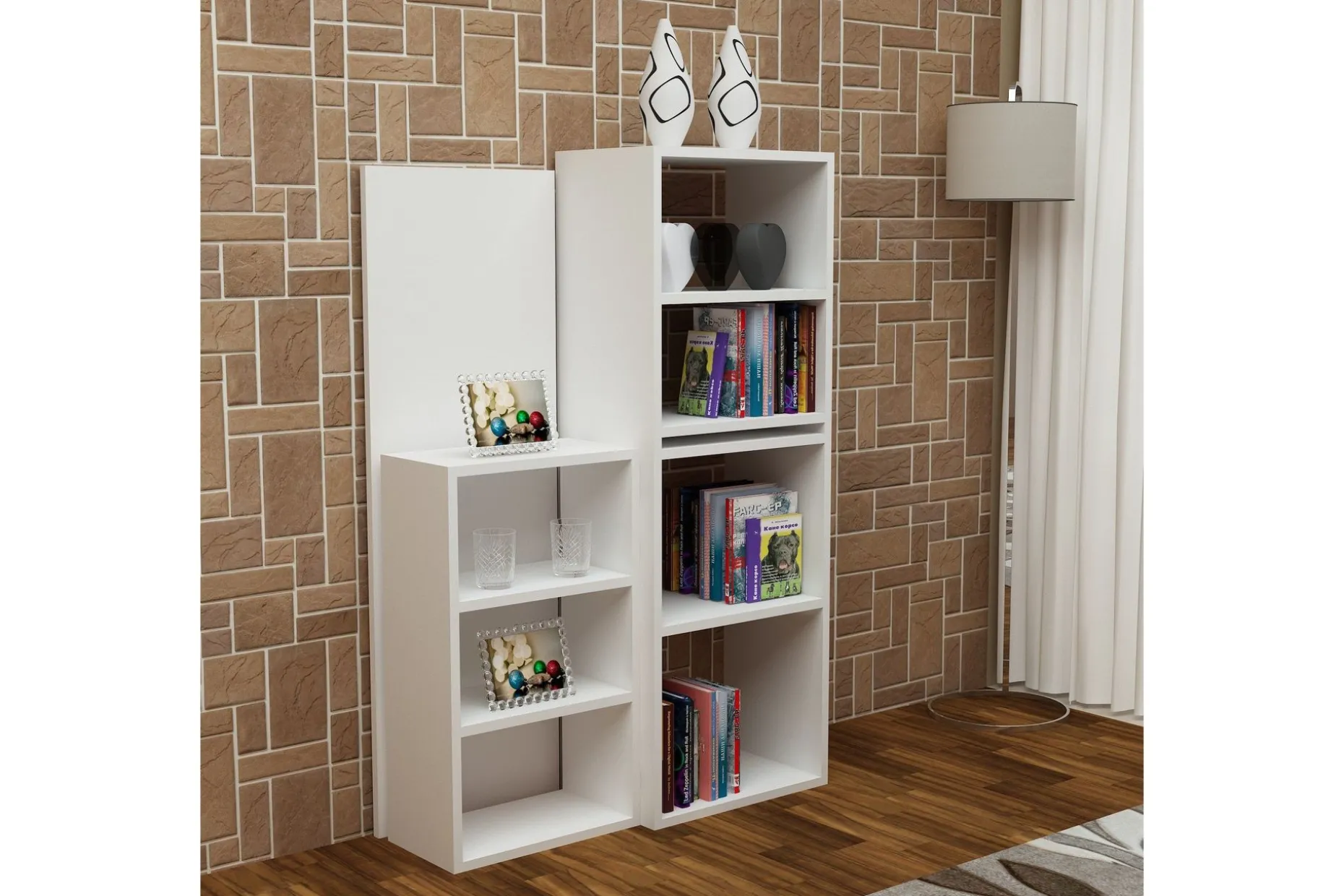 Decorotika Skrivbord 120 cm med Förvaring Hyllor
