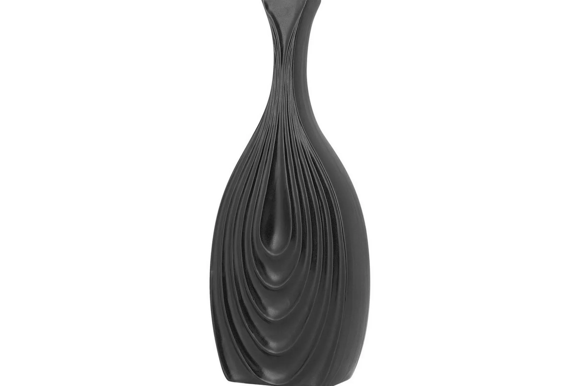 Dekorationsvas Thapsus Svart, 16x4x39 cm