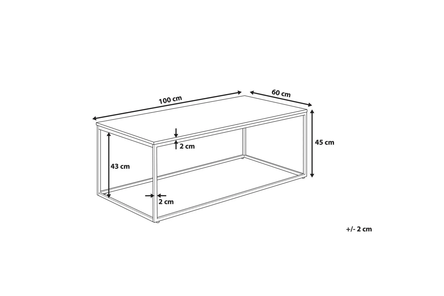 Delano Soffbord 100 cm