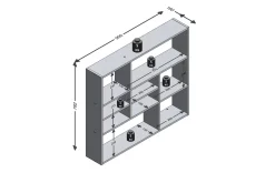 Delphie Vägghylla 90 cm