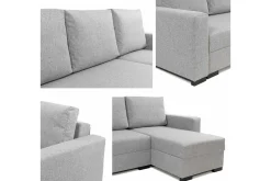 Denegal 3-sits Hörnbäddsoffa