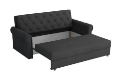 Denegal 2-sits liten bäddsoffa i Plysch