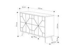 Desgrar Konsollbord 123x62,4 cm
