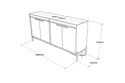 Desgrar Sideboard 46x184 cm